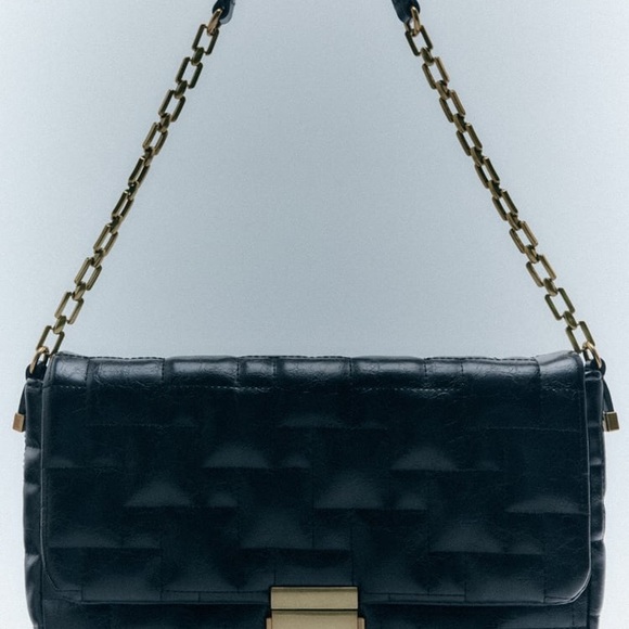 ZARA QUILTED SHOULDER BAG - Picture 3 of 11